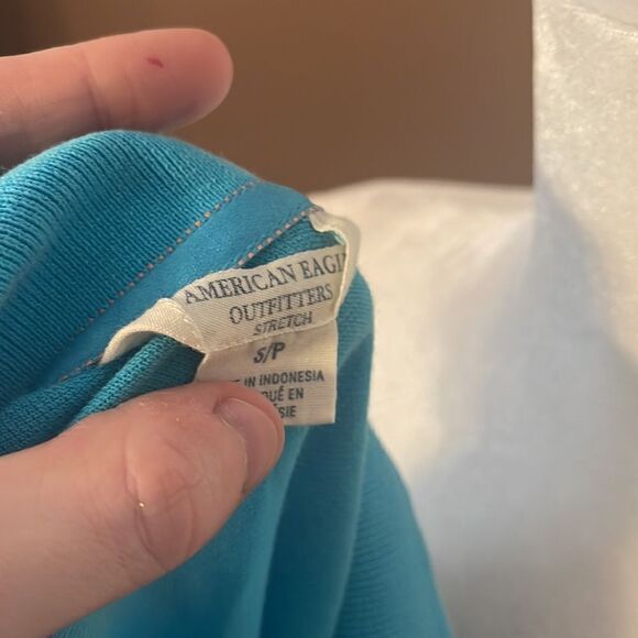 American Eagle Top Size Small EUC Blue - Picture 8 of 8